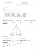 Đề ôn tập hình học lớp 12 (208)
