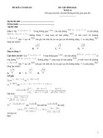 Đề ôn tập hình học lớp 12 (260)