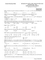 Đề ôn khảo sát chất lượng thptqg môn toán  (550)