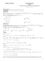 Đề ôn tập hình học lớp 12 (78)