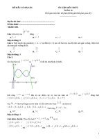 Đề ôn tập toán 12 có đáp án (330)