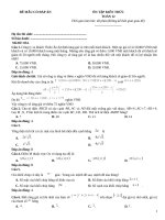 Đề ôn tập toán 12 có đáp án (54)