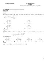 Đề ôn tập toán 12 có đáp án (281)
