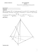 Đề ôn tập hình học lớp 12 (122)