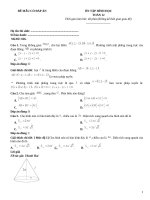 Đề ôn tập hình học lớp 12 (226)