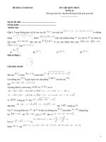 Đề ôn tập toán 12 có đáp án (310)