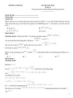 Đề ôn tập giải tích lớp 12 (25)