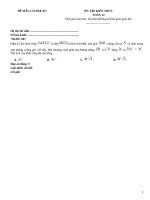 Đề ôn tập toán 12 có đáp án (167)
