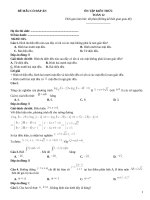 Đề ôn tập toán 12 có đáp án (225)