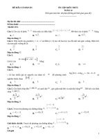 Đề ôn tập toán 12 có đáp án (373)