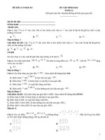 Đề ôn tập hình học lớp 12 (233)