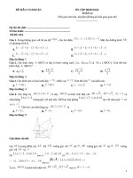 Đề ôn tập hình học lớp 12 (134)