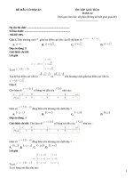 Đề ôn tập giải tích lớp 12 (5)