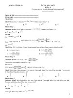 Đề ôn tập toán 12 có đáp án (111)