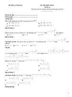 Đề ôn tập toán 12 có đáp án (294)