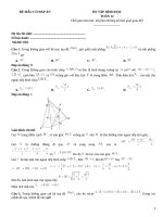 Đề ôn tập hình học lớp 12 (258)