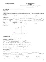 Đề ôn tập toán 12 có đáp án (204)