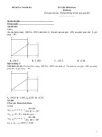 Đề ôn tập hình học lớp 12 (237)