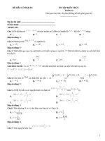 Đề ôn tập toán 12 có đáp án (23)