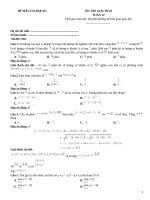 Đề ôn tập giải tích lớp 12 (10)