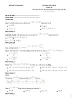 Đề ôn tập giải tích lớp 12 (18)