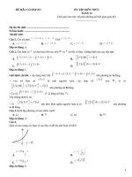 Đề ôn tập toán 12 có đáp án (238)