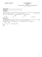 Đề ôn tập hình học lớp 12 (203)