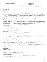 Đề mẫu thi thpt có đáp án (101)