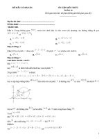 Đề ôn tập toán 12 có đáp án (40)