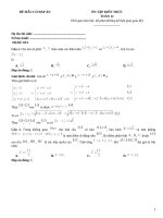 Đề ôn tập toán 12 có đáp án (33)