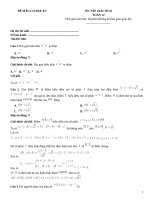 Đề ôn tập giải tích lớp 12 (140)