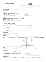 Đề mẫu thi thpt có đáp án (201)