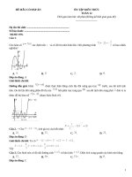Đề ôn thi toán lớp 12 có đáp án (76)