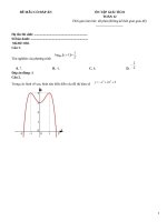 Đề ôn tập giải tích toán 12 (695)