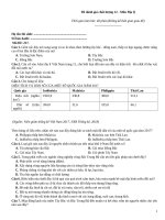 Đề đánh giá chất lượng 12 môn địa lý   mã đề 217