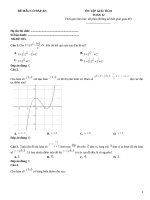 Đề giải tích toán 12 có đáp án (932)