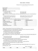 Kiểm tra định kỳ   môn địa lý   mã đề 499