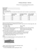 Đề đánh giá chất lượng 12 môn địa lý   mã đề 853