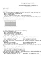 Đề đánh giá chất lượng 12 môn địa lý   mã đề 027