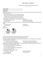 Đề kiểm tra định kỳ   môn địa lý   mã đề 054