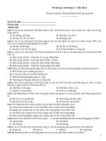 Đề đánh giá chất lượng 12 môn địa lý   mã đề 620