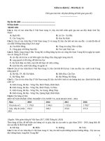 Đề kiểm tra định kỳ   môn địa lý   mã đề 058