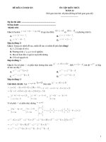 Đề ôn thi toán lớp 12 có đáp án (270)