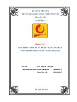 Báo cáo học phần thiết kế và phát triển sản phẩm để tài thiết kế và phát triền nồi cơm điện thông minh