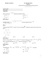Đề thi mẫu toán 12 luyện thi có đáp án (8)