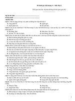 Đề đánh giá chất lượng 12 môn địa lý   mã đề 028