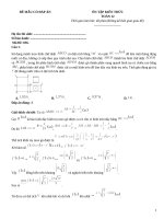 Đề thi mẫu toán 12 luyện thi có đáp án (11)