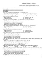 Đề đánh giá chất lượng 12 môn địa lý   mã đề 043