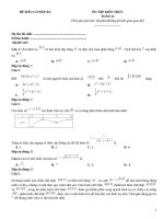 Đề thi mẫu toán 12 luyện thi có đáp án (12)