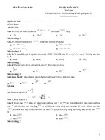 Đề ôn thi toán lớp 12 có đáp án (75)